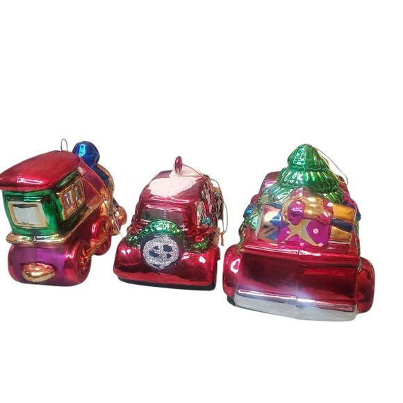 Large Lot of 13 Vintage Glass By Peschka Mouth Blown Hand Blown Christmas Orname - Picture 10 of 13